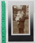 Antique Photo, CD Size Portrait of a Father and His Child (ca 1900)