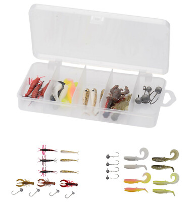 Savage Gear Perch Pro Kit 2 S 23-tlg. Cannibal Shad Curltail Mayfly Crayfish Jig