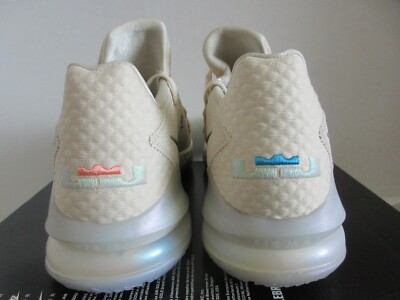NIKE LEBRON XVII 17 LOW LIGHT CREAM-MULTI COLOR SZ 17 [CD5007-200