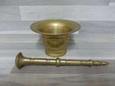 M&ouml;rser aus Messing mit St&ouml;&szlig;el - Gesamtgewicht ca. 770 gr