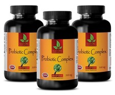 PROBIOTIC ADVANCED COMPLEX. Bifidobacterium. Healthy Digestive System 3 Bottle 