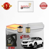 Set Service 4 Filter Und ÖL Peugeot 5008 Ii 1.6 Bluehdi 85KW 116CV Von 2016->