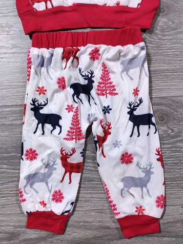 Christmas Outfit 3-6 Months Baby Boys Girls Lightweight Hoodie Pants Xmas Set - Picture 2 of 6