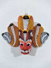 Hand Carved Sri Lankan Traditional Small Devil Mask Handmade Wooden D cor New