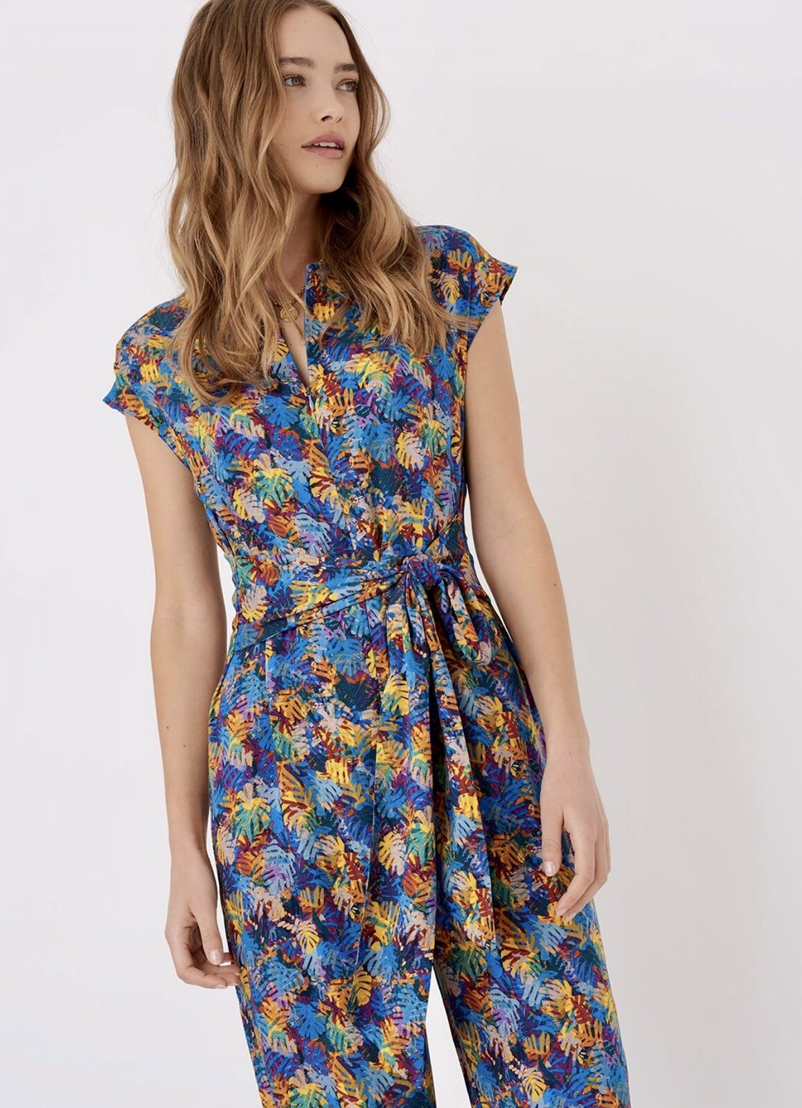 BRORA liberty palm print zip front jumpsuit BNWT RRP £195 sold out 8 image 2
