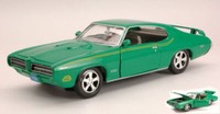 Motormax 1/24 Pontiac Judge 1969 GrÜN Modellbau Statisches Modell Diecast