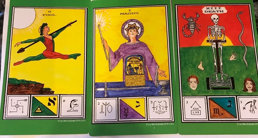 希少TAROT OF CEREMONIAL MAGICKタロットカード Tarot of Ceremonial Magick Book and Deck Set: by Lon Milo