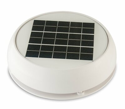 Afi Marinco 4'' Snap-In Deck Plates Day/Night Solar Vent White N20804W