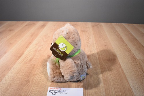 Animal Adventure Tan and White Teddy Bear 2018 Plush With Green Bow(310-2813-2) - Picture 2 of 5