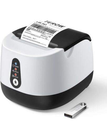 TEROW POS Thermal Printer 58mm USB Receipt Printer with High-Speed Printing - Afbeelding 1 van 6