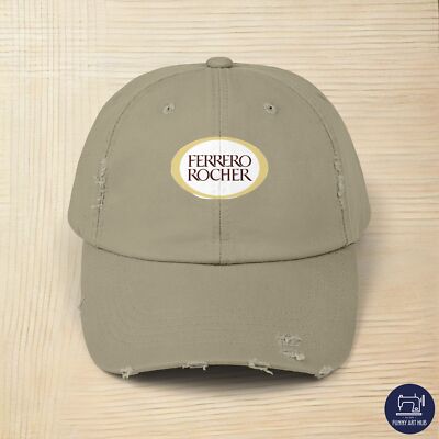 Ferrero Rocher Logo Unisex Distressed Cap