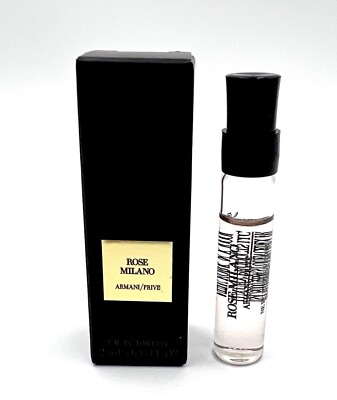 New in Box! Giorgio Armani Prive Rose Milano  Eau de Toilette  2ml