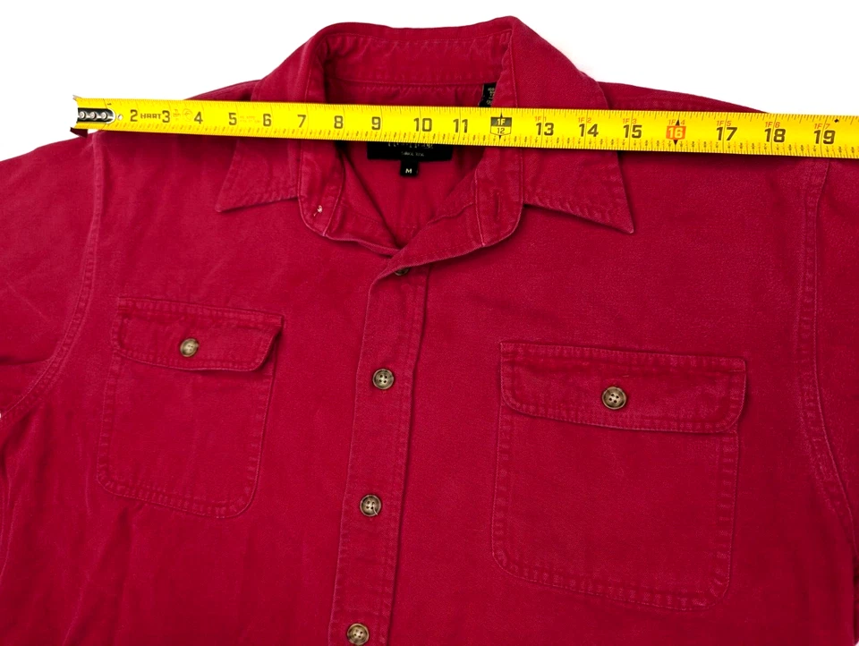 Vintage RedHead Shirt Adult Medium Red Chamois Flannel Outdoor Button Up Mens - Image 4 of 4
