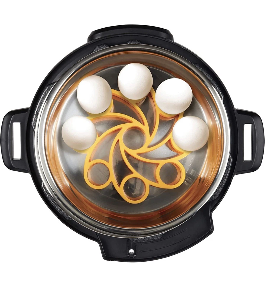 Instant Pot Official Silicone Egg Cooker Rack Compatible 6-quart, 8-quart 9-Egg Instant Pot Official Silicone Egg Cooker Rack Compatible 6-quart, 8-quart 9-Egg