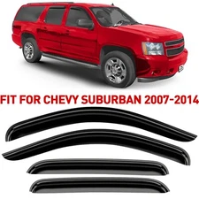 Side Window Deflectors Rain Guards for 2007-2014 Chevrolet (Chevy) Suburban
