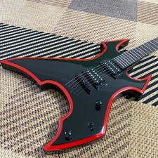 BC Rich Warlock Style Electric Guitar Red Binding Double Cutaway in stock