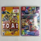 Mario Kart 8 Deluxe & Captain Toad Treasure Bundle Nintendo Switch game Box