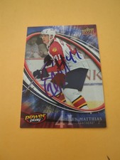 Shawn Matthias Signed Florida Panthers Rookie Card. rookie card picture