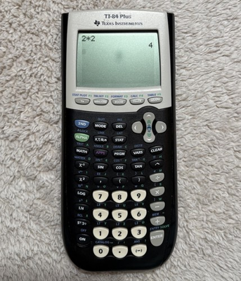 #ad Texas Instruments TI 84 Plus Graphing Calculator Black No Back Cover Screen Dot $35.99
