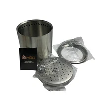 HGD Stainless Steel Portable Smokeless Fire Pit with Carry Bag 8.7"