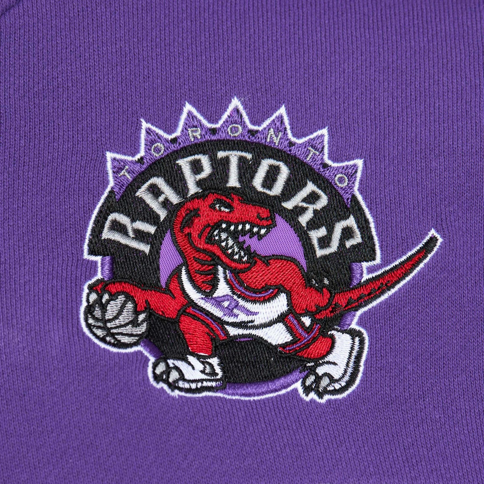 Men's Toronto Raptors Mitchell & Ness Red/Purple Head Coach Pullover Hoodie