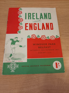 1962 Northern Ireland v England @ Windsor Park 20/10/62