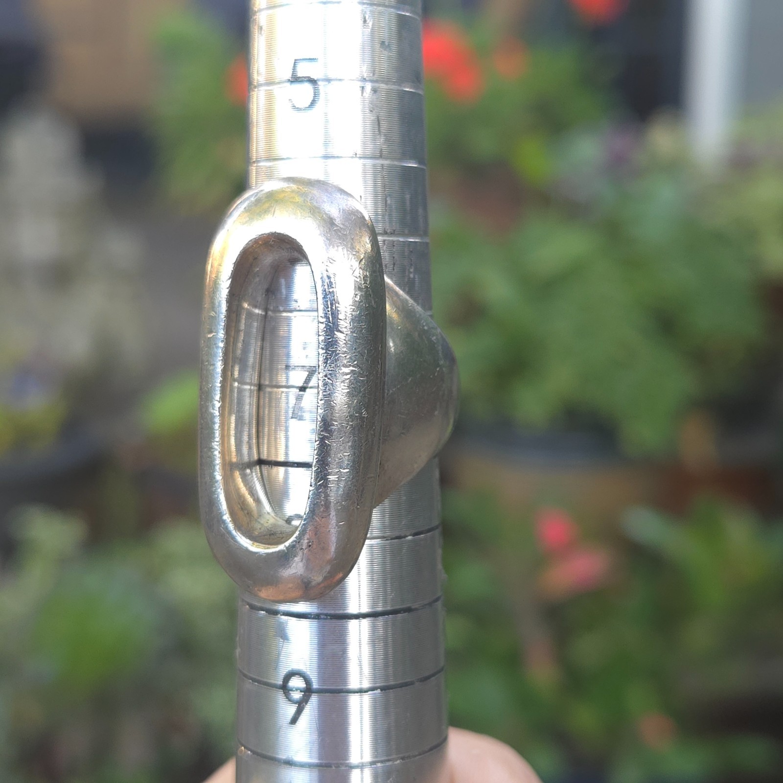 Large Solid Chuncky Openwork Modern 925 Silver Ri… - image 6