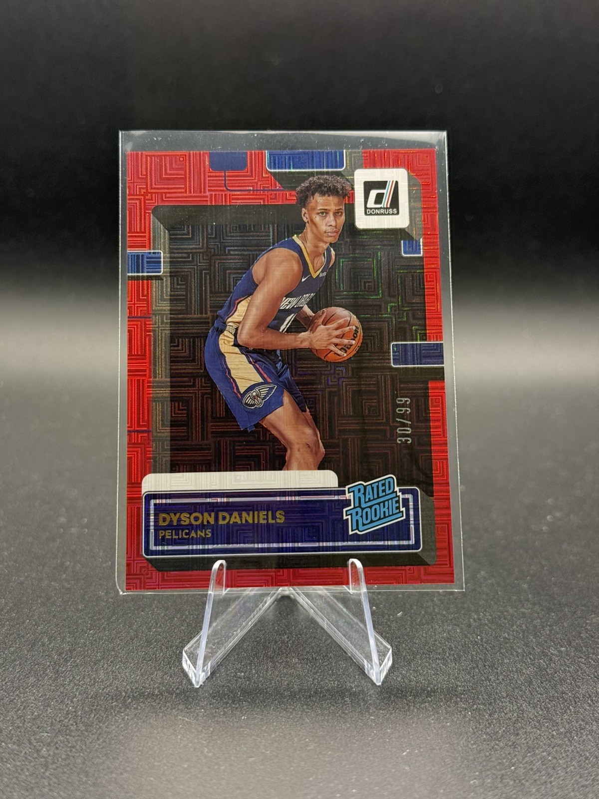 Dyson Daniels Rated Rookie RC 2022-23 Donruss Choice Red /99 #208 Atlanta Hawks