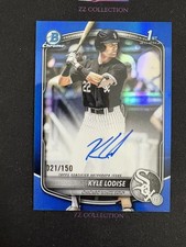 2025 Bowman Draft Kyle Lodise 1st /150 Chrome Prospect Auto Blue Refractor -LYQ