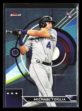 Michael Toglia 2023 Finest ROOKIE RC #8 Colorado Rockies Chrome *187