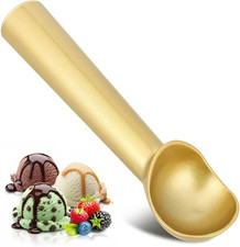 Ice Cream Scoop, Durable 7" Aluminum, Non-Stick, Ergonomic Comfortable Grip, Gol