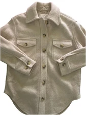 Aritzia, Wilfred Free, The Ganna Wool Blend Shirt Jacket in Ivory, Sz XS.