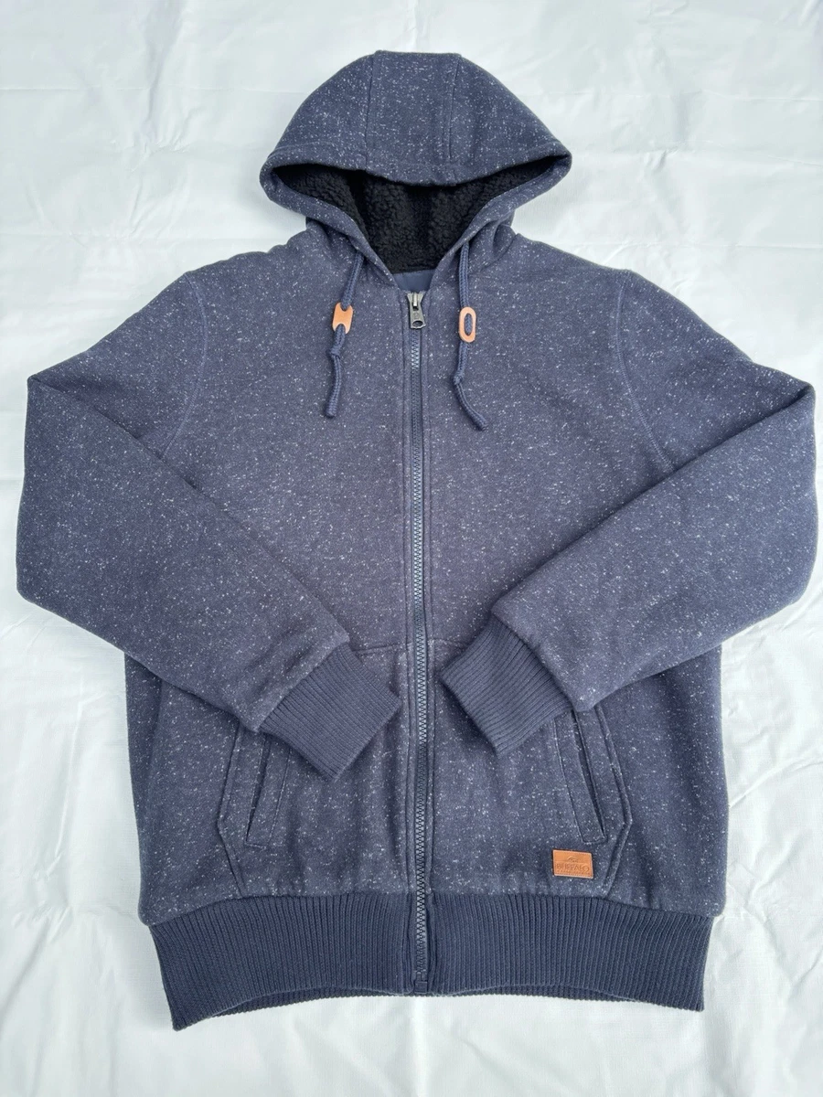Blu Apparel Jenson Sweat à capuche zippé pour homme Bleu marine Taille S, charbon, S