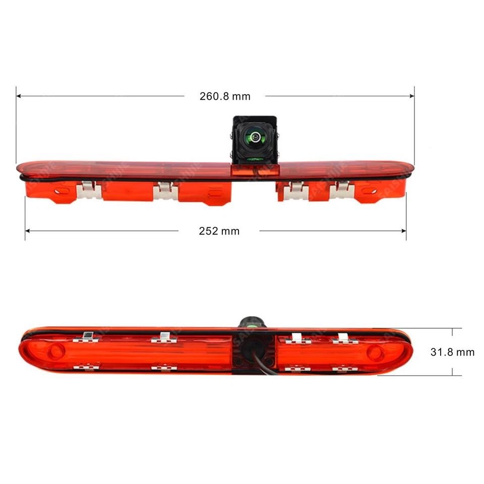Car Brake Light Reversing Camera for Peugeot Expert Citroen Jumpy Toyota ProAce - Image 3 of 4