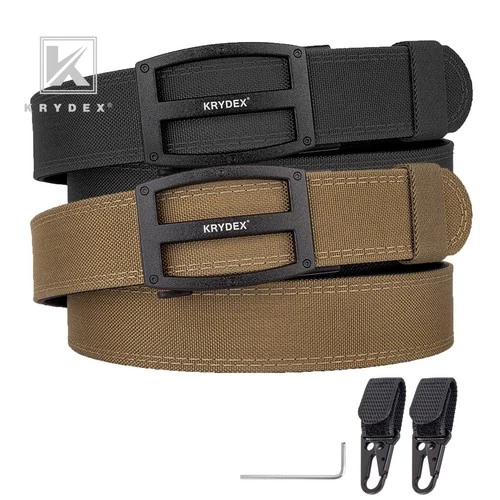 KRYDEX Heavy Duty 1.5" Nylon Gun Belt Rigid No Sag Quick Release for CCW EDC