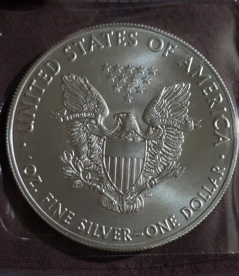 2016 American Silver Eagle 1 onça troy .999 prata fina - Imagem 2 de 2