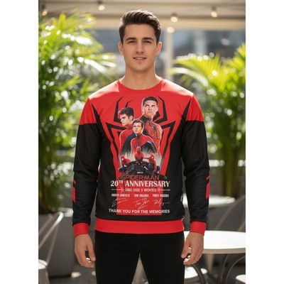 Spider-Man 20th Anniversary Sweatshirt Multiverse Meme Andrew Tom Tobey