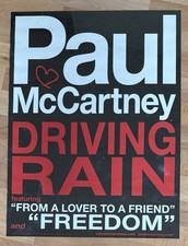 Paul Mccartney Driving Rain 18 X 24 2-sided Store Promo Poster 2001 Beatles