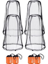 Mosquito Head Net 4 Pack - Face Mesh for Hiking, Camping, Climbing, Insect Pr...