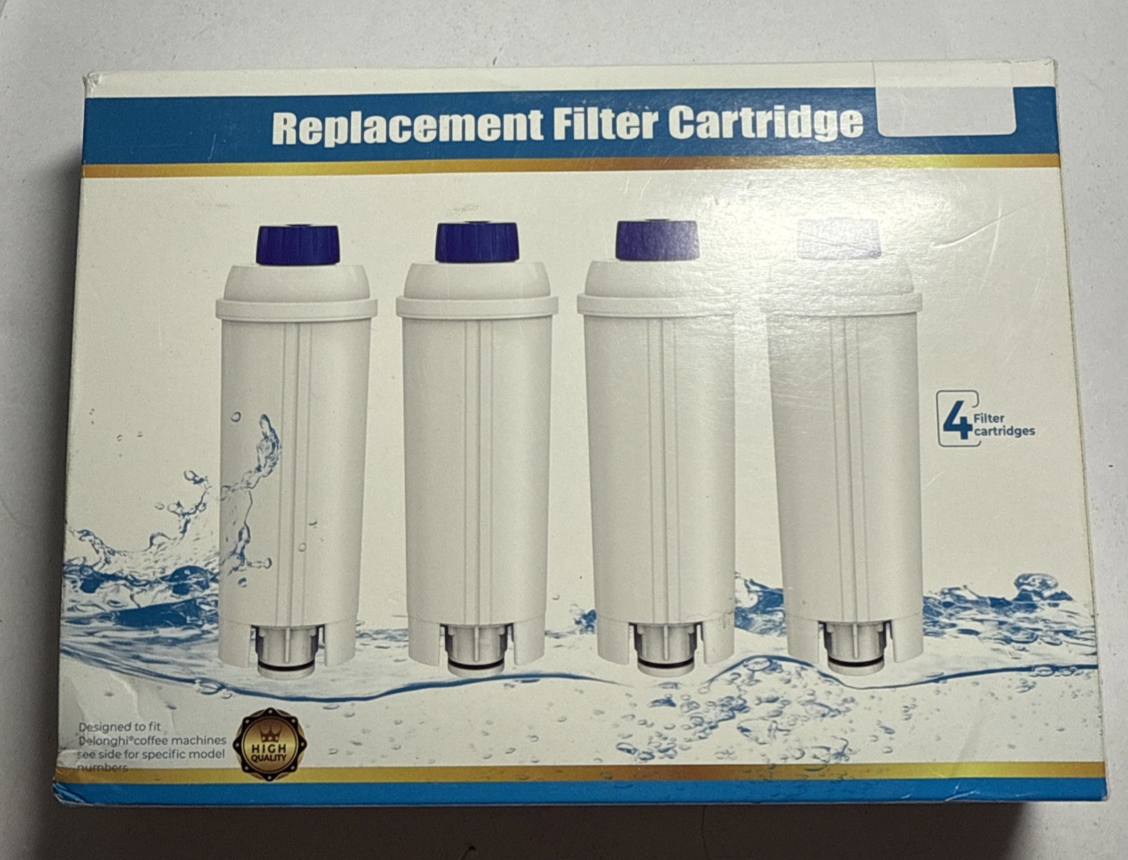 4-Pack  Coffee Filter For DeLonghi Coffee Machines New in Bo