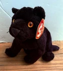 TY Beanie Baby Midnight Black Panther Plush Doll Stuffed Animal Vintage NWT