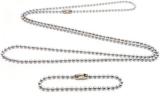 Stainless steel 4.5 in and 27 in. military dog tag ball chain Ships 1-2... 