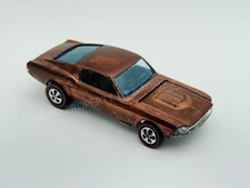 Hot Wheels Redline CUSTOM MUSTANG Copper HK Dark Interior Very Nice !!!