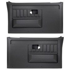 Door Panels Black Front Pair Chevrolet C10 1981-1987