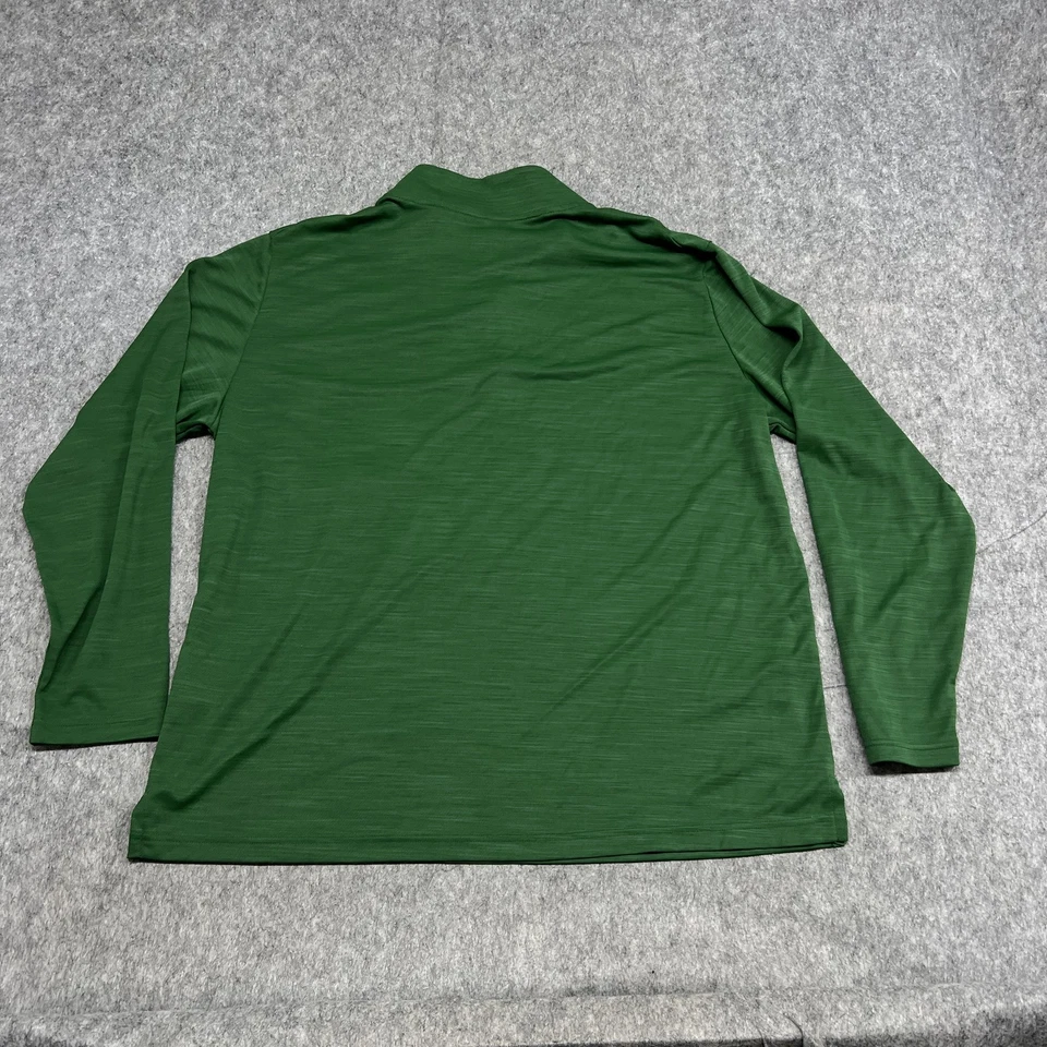 Baylor Bears Pullover Top Mens XL Green NCAA Football Nike Dri-FIT Quarter Zip - Image 2 of 4