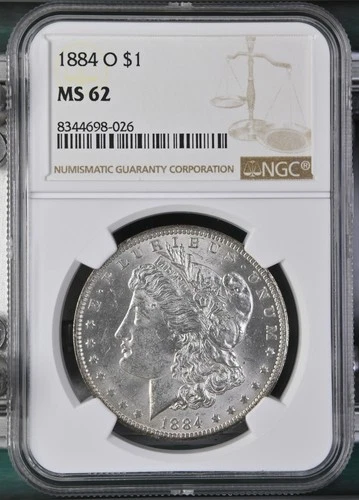 1884-O Morgan Dollar NGC Certified MS62