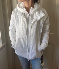 Lululemon white hooded jacket size 12