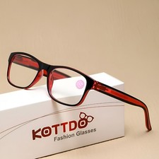 Unisex Square Reading Glasses Plastic Frame Presbyopia Readers 1.0 to 4.0