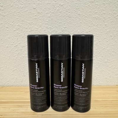 Sebastian Shaper Zero Gravity Hairspray Travel Size 1.5 oz  - 3 Pack