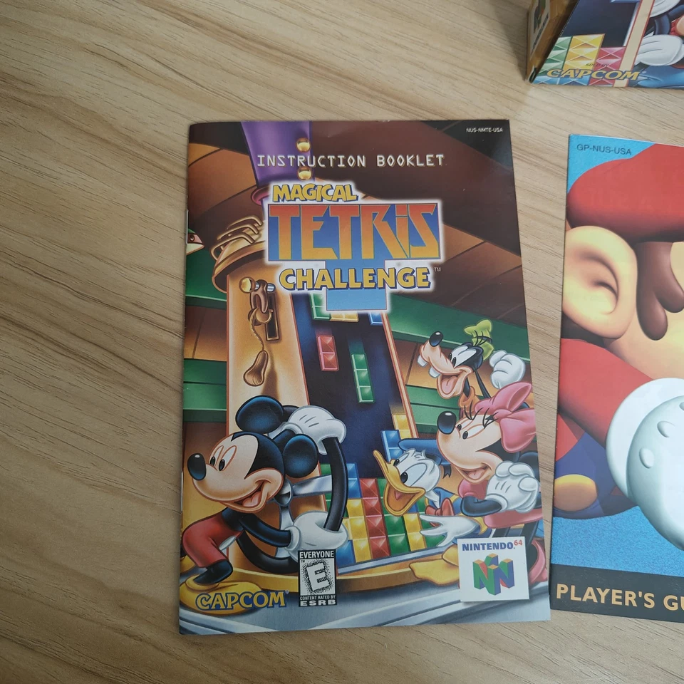 Magical Tetris Challenge (Nintendo 64, 1999) Box Manual Complete CIB N64 - Image 2 of 4